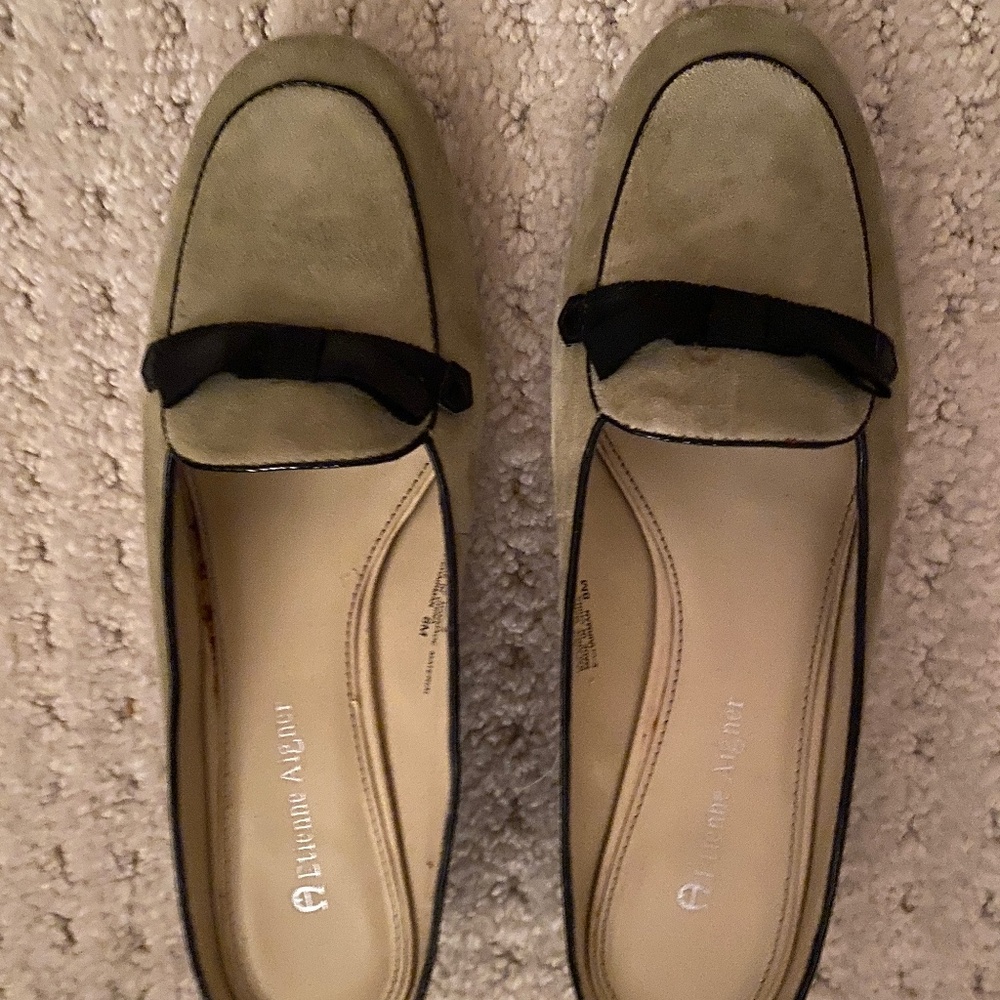 Sage green shoes